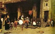 unknow artist Arab or Arabic people and life. Orientalism oil paintings  455 painting